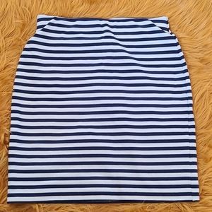 Stripped Pencil Skirt